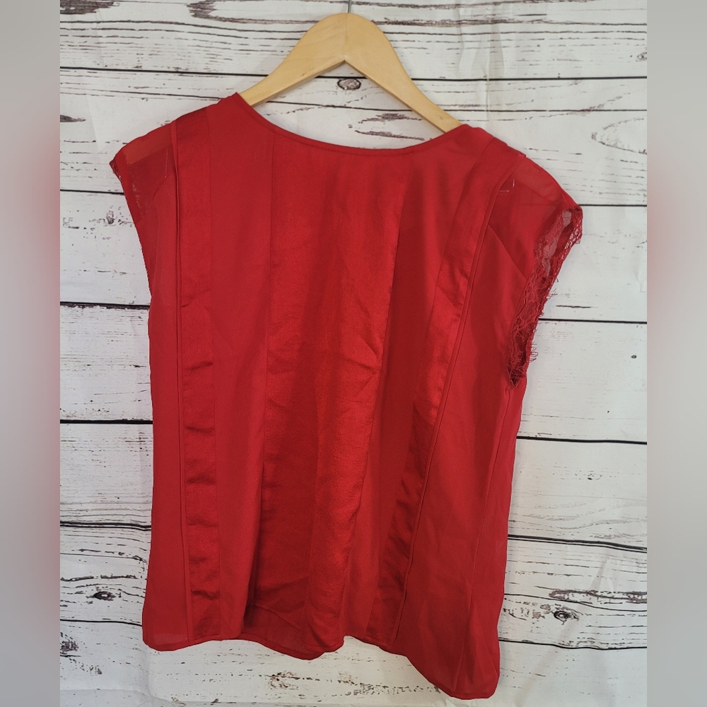 Express Red Blouse Size Small - image 1